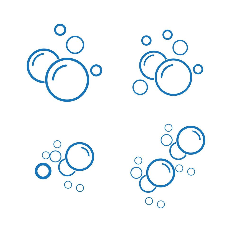 Bubble water vector illustration design template