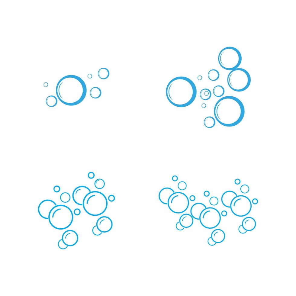 Bubble water vector illustration design template