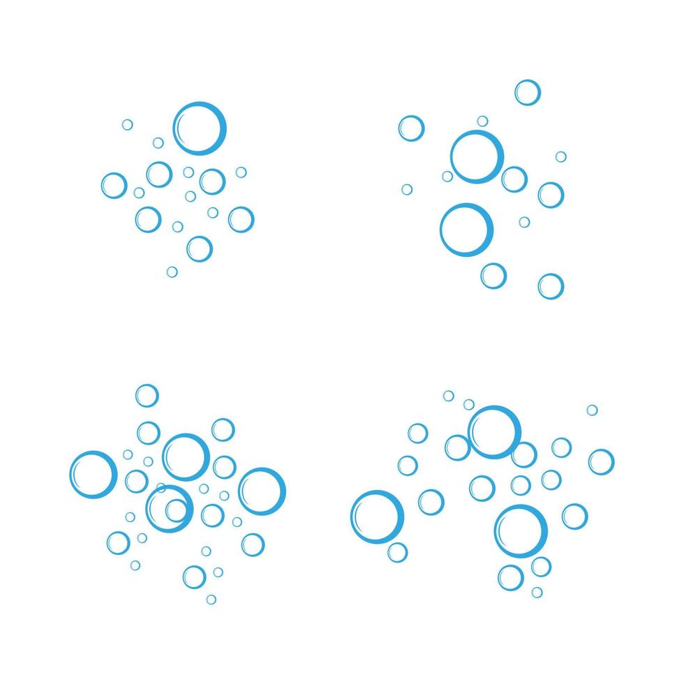Bubble water vector illustration design template