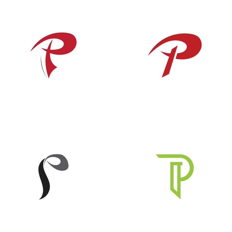 Letter p Logo Template vector icon design