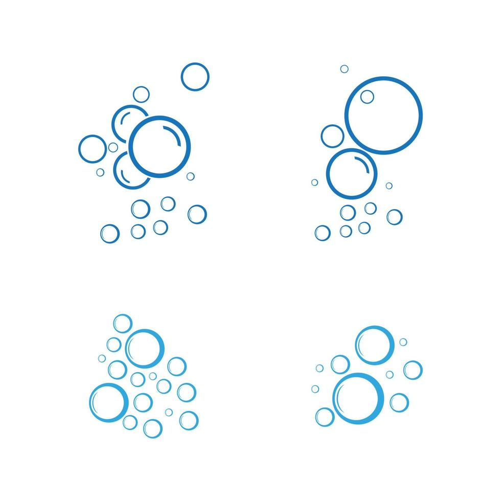 Bubble water vector illustration design template