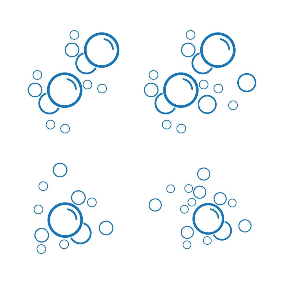 Bubble water vector illustration design template