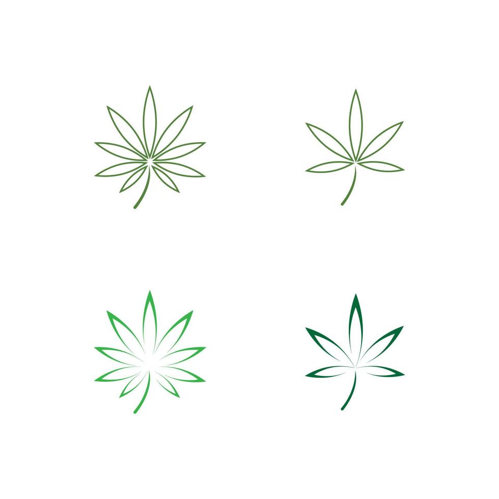 vector cannabis or marijuana icon logo for medical or pharmacy industry
