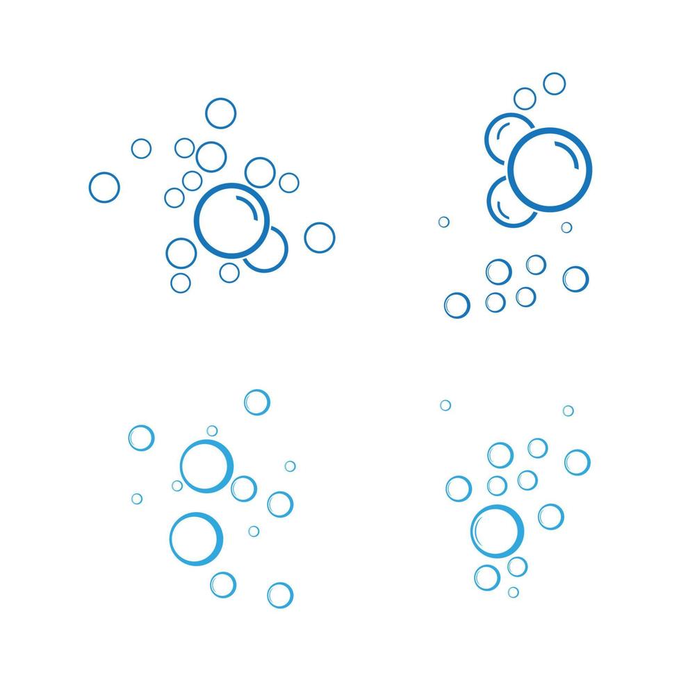 Bubble water vector illustration design template