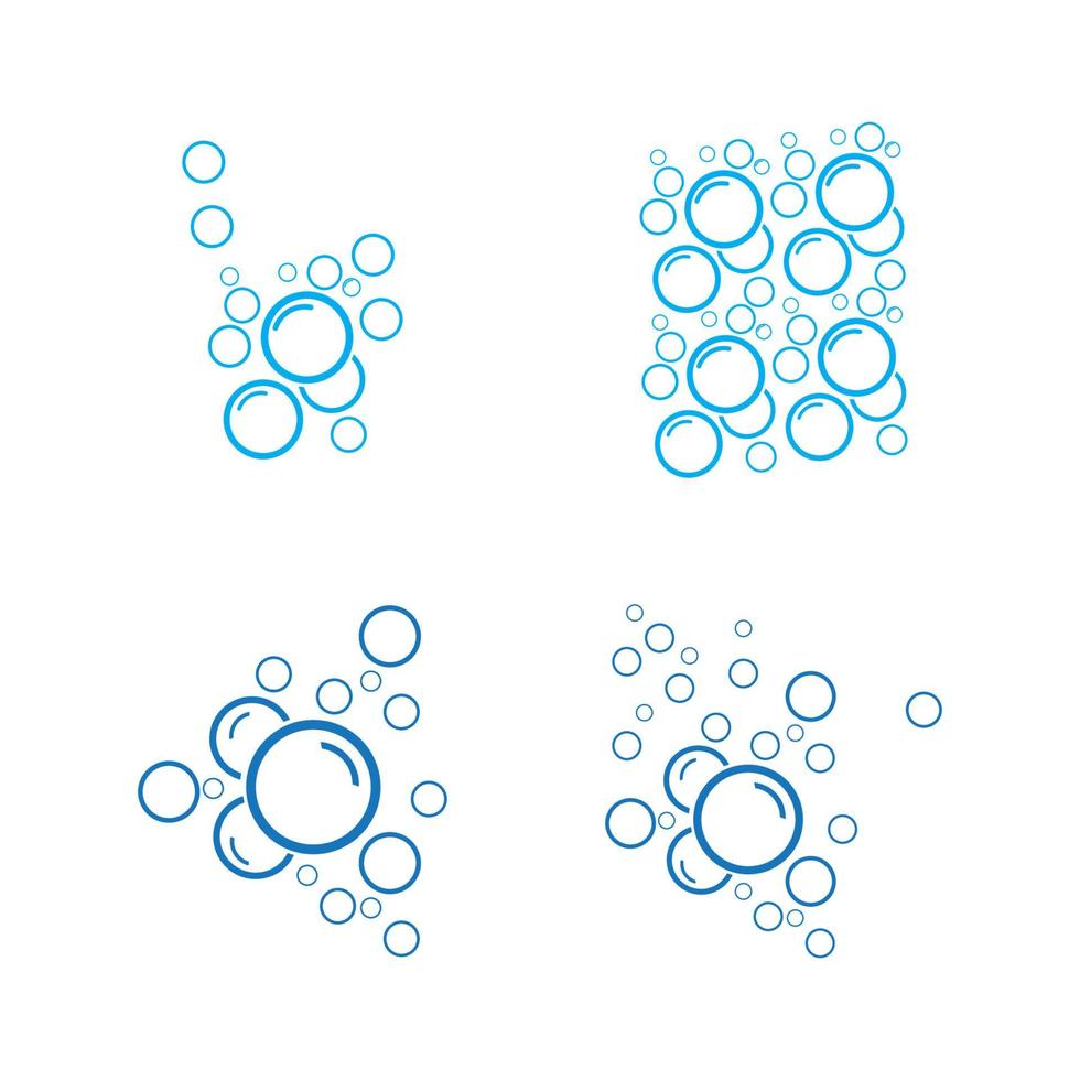 Bubble water vector illustration design template