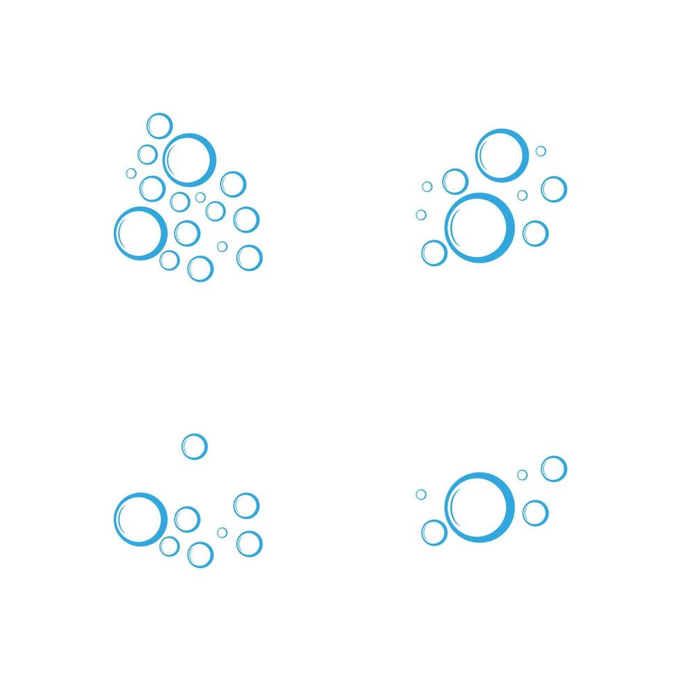 Bubble water vector illustration design template