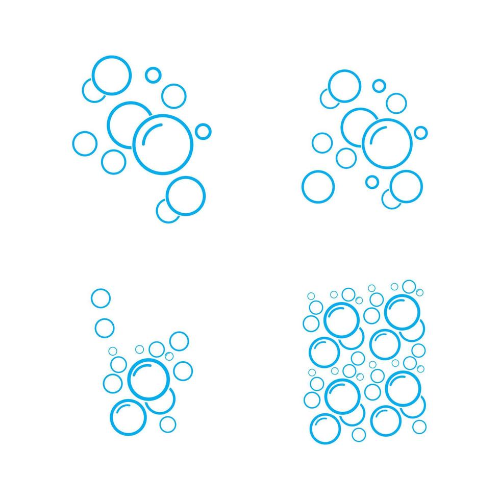 Bubble water vector illustration design template