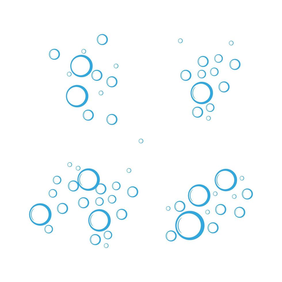 Bubble water vector illustration design template