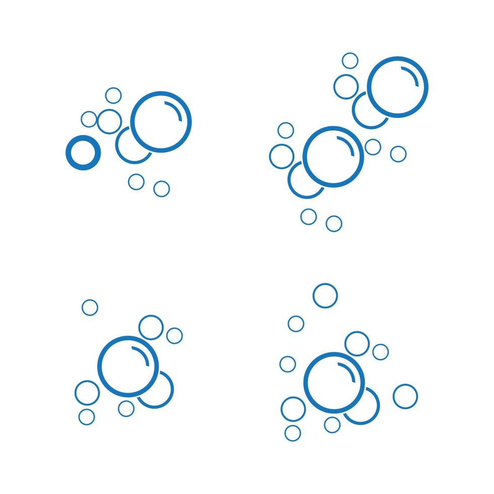 Bubble water vector illustration design template