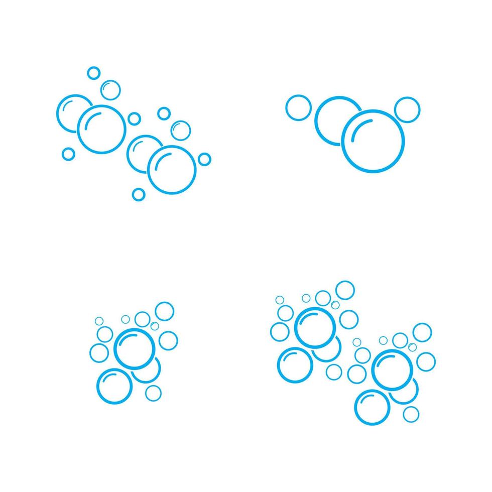 Bubble water vector illustration design template