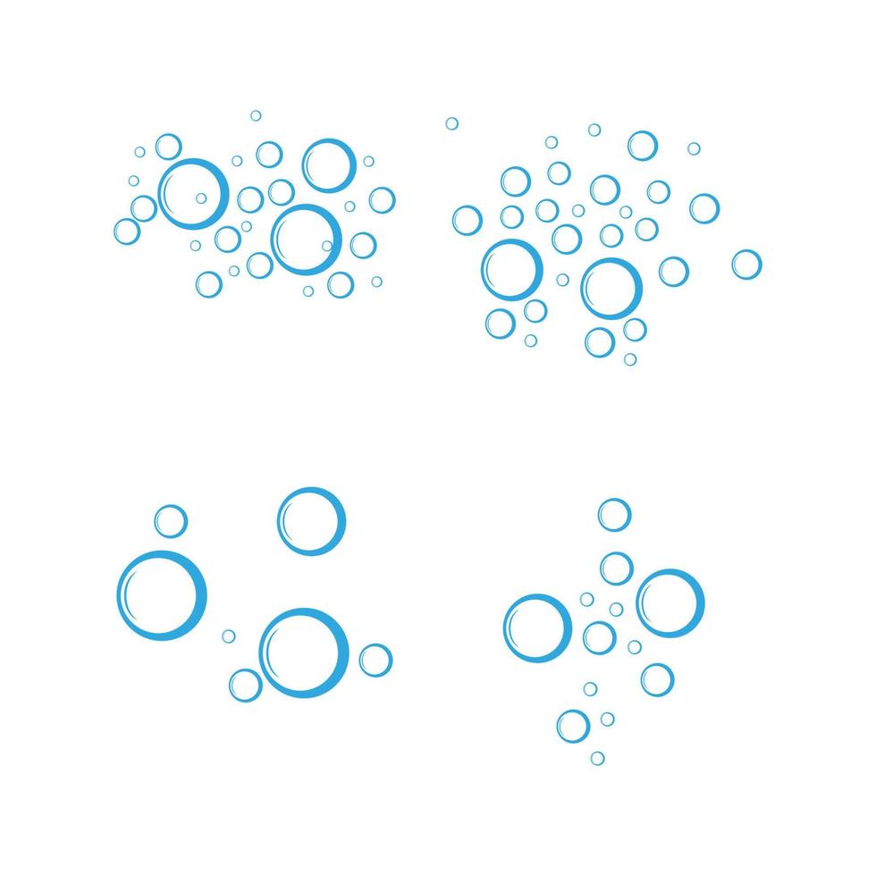 Bubble water vector illustration design template