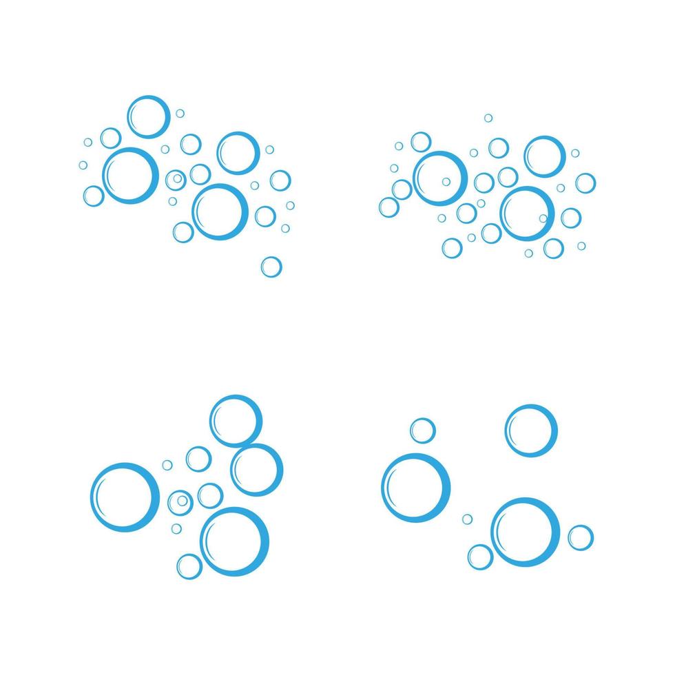 Bubble water vector illustration design template