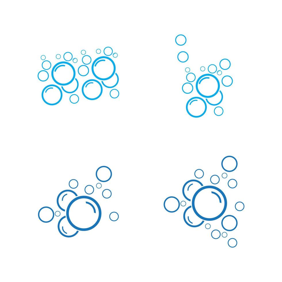 Bubble water vector illustration design template