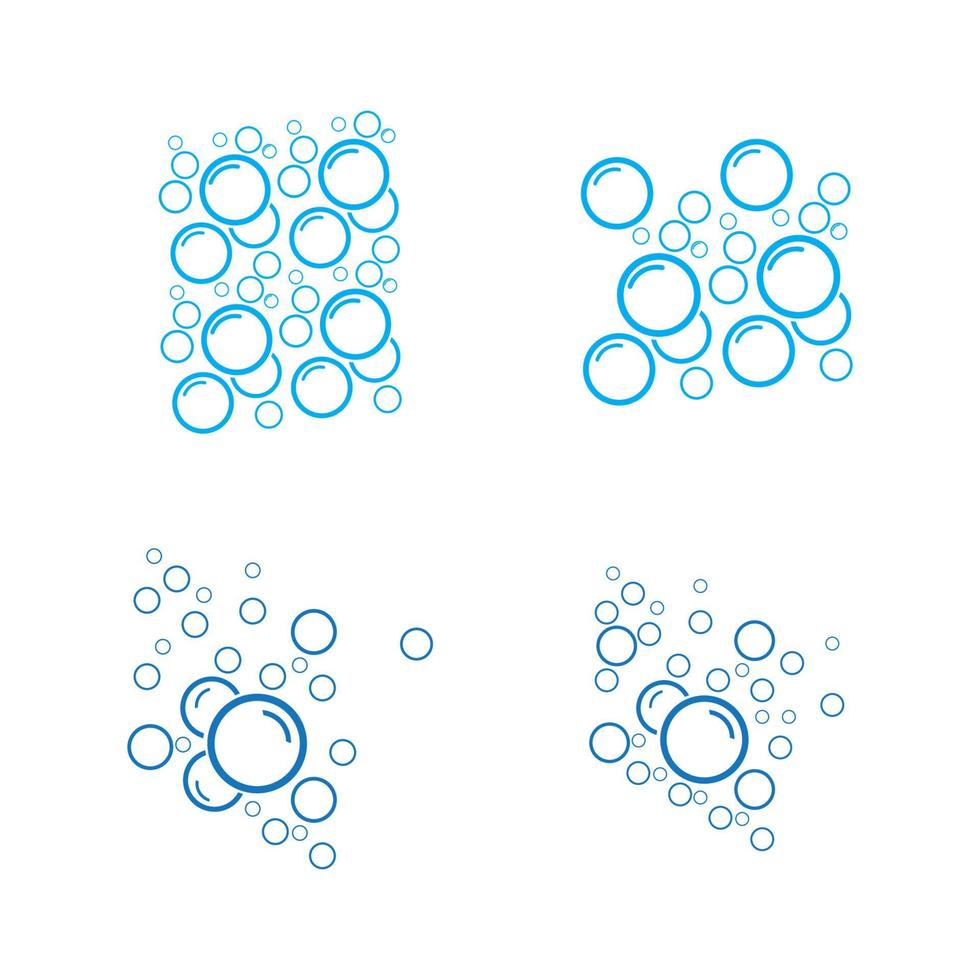 Bubble water vector illustration design template