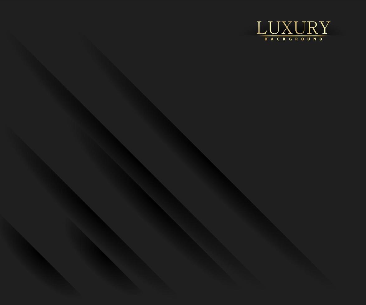 Fondo de lujo negro abstracto con líneas brillantes. elegante diseño moderno vector