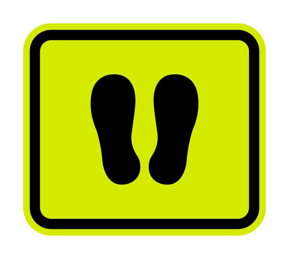 Do Not Walk Or Stand Here Symbol Sign Isolate on White Background,Vector Illustration vector