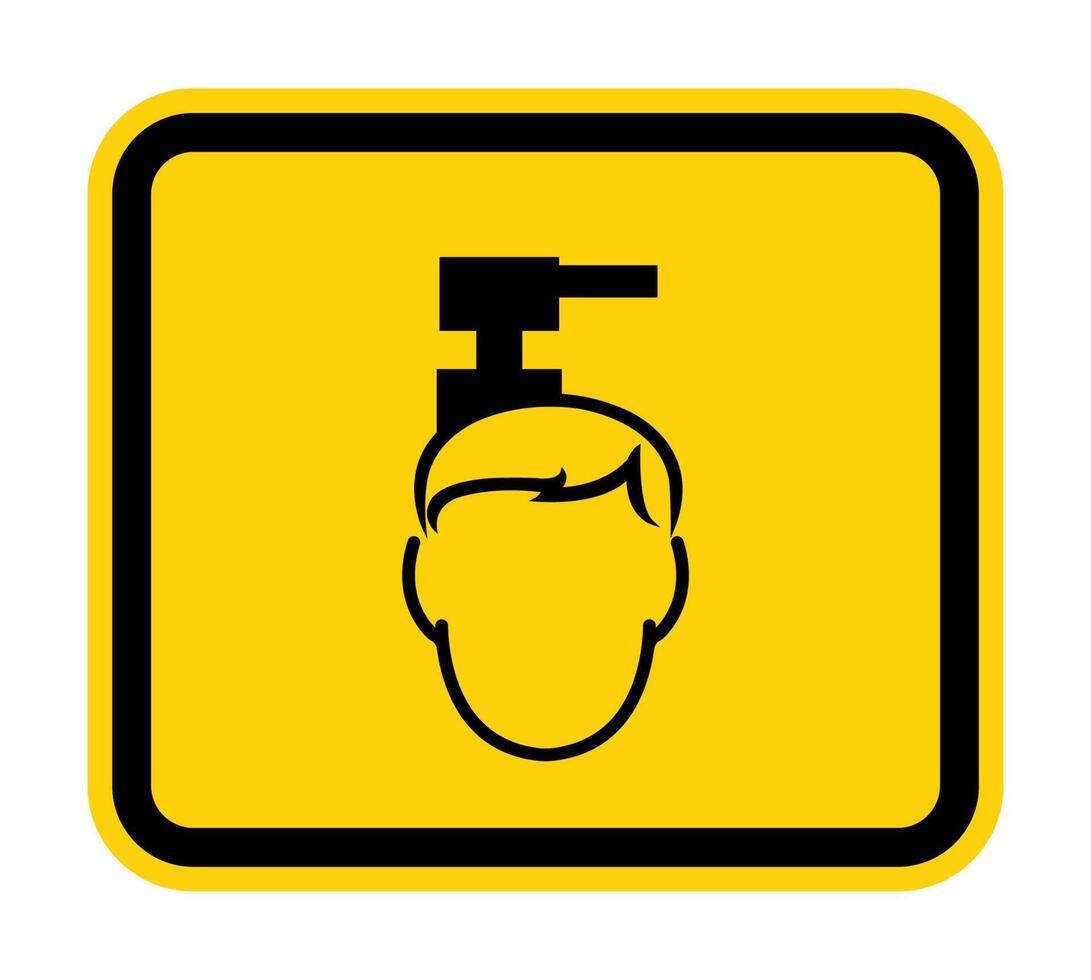 Beware Overhead Hazard Symbol Isolate On White Background,Vector Illustration EPS.10 vector