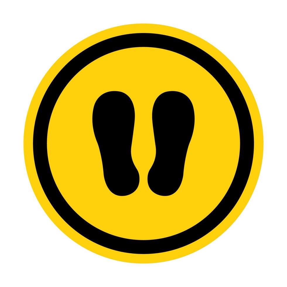 Do Not Walk Or Stand Here Symbol Sign Isolate on White Background,Vector Illustration vector