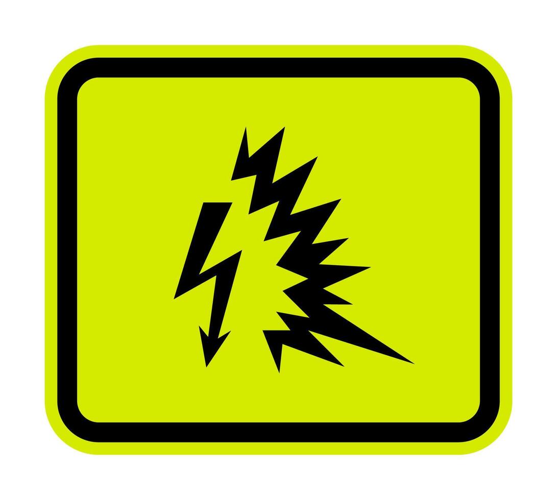 Arc Flash Symbol Sign Isolate On White Background,Vector Illustration EPS.10 vector