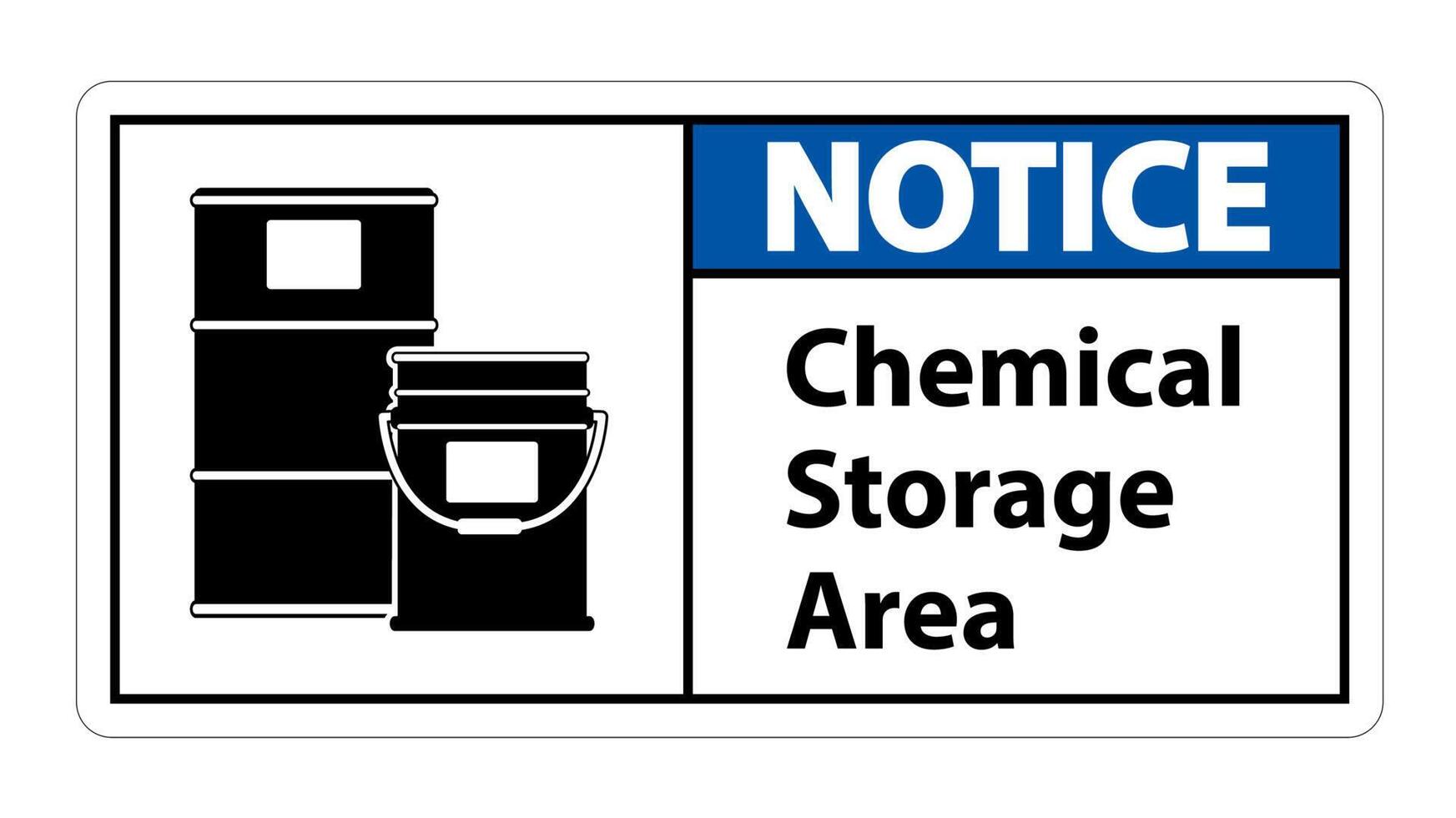 Chemical Storage Symbol Sign Isolate on White Background vector