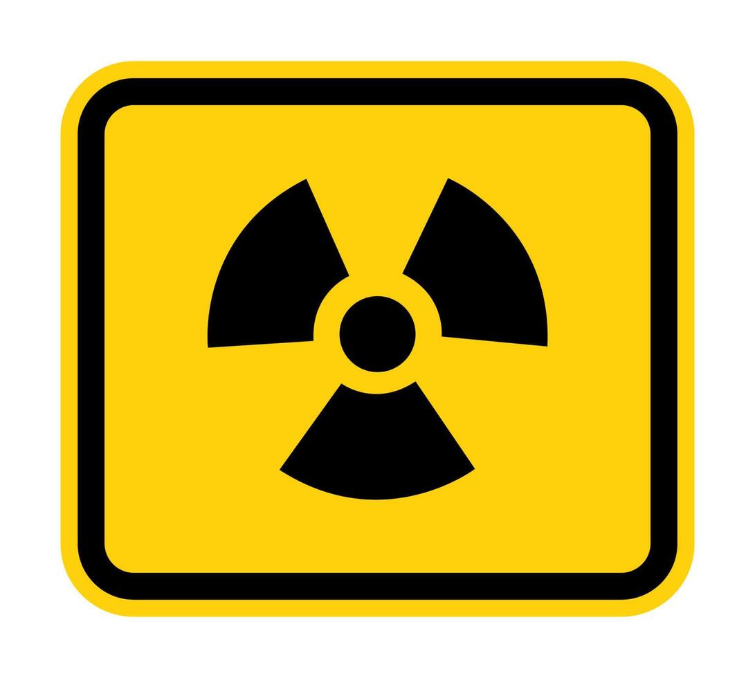Radiation Hazard Symbol Sign Isolate on White Background,Vector Illustration vector