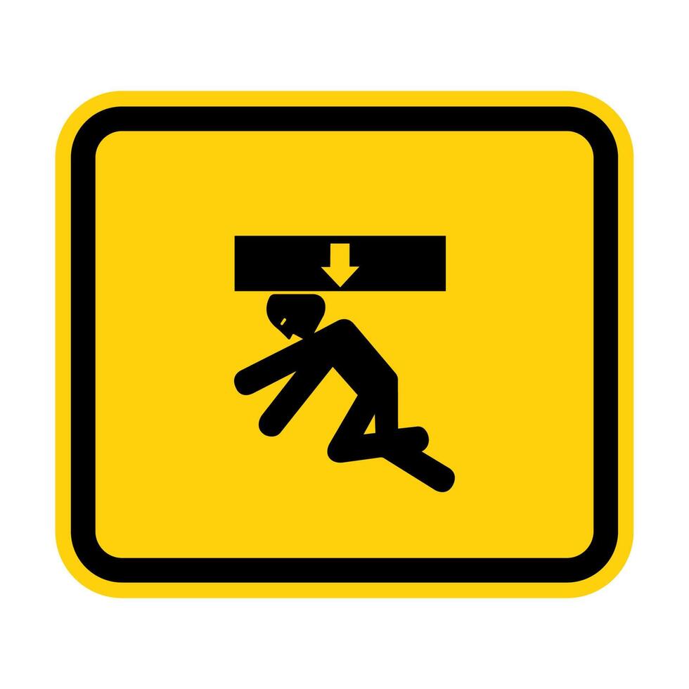 Body Crush Force From Above Symbol Sign, Vector Illustration, Isolate On White Background Label .EPS10