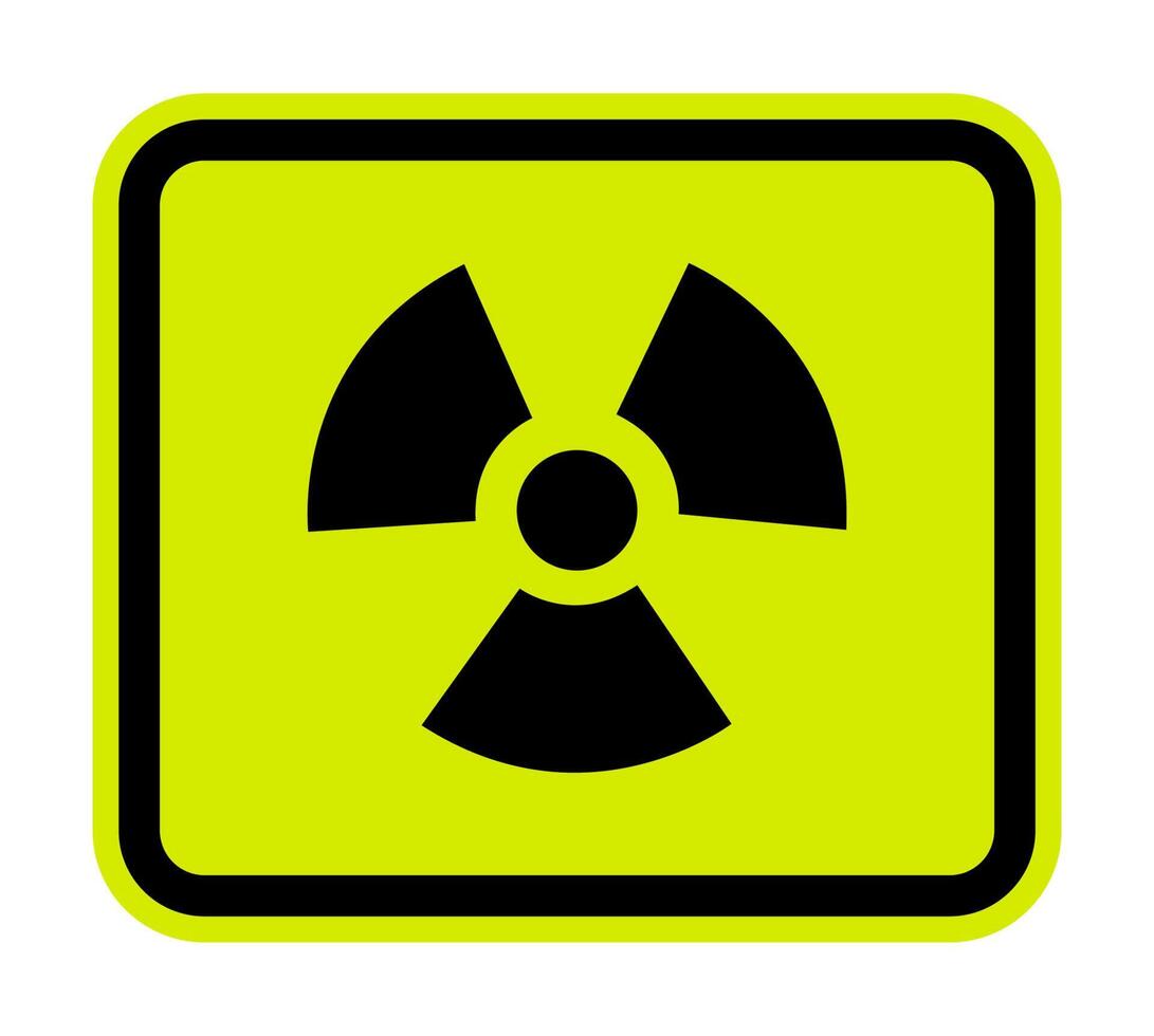 Radiation Hazard Symbol Sign Isolate on White Background,Vector Illustration vector
