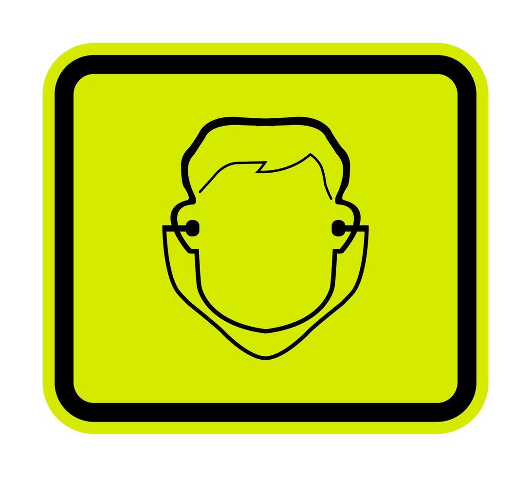 Symbol Wear Ear Plug Sign Isolate On White Background,Vector Illustration EPS.10 vector