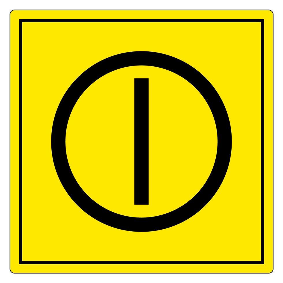 On Off Push-Button Symbol Sign, Vector Illustration, Isolate On White Background Label. EPS10