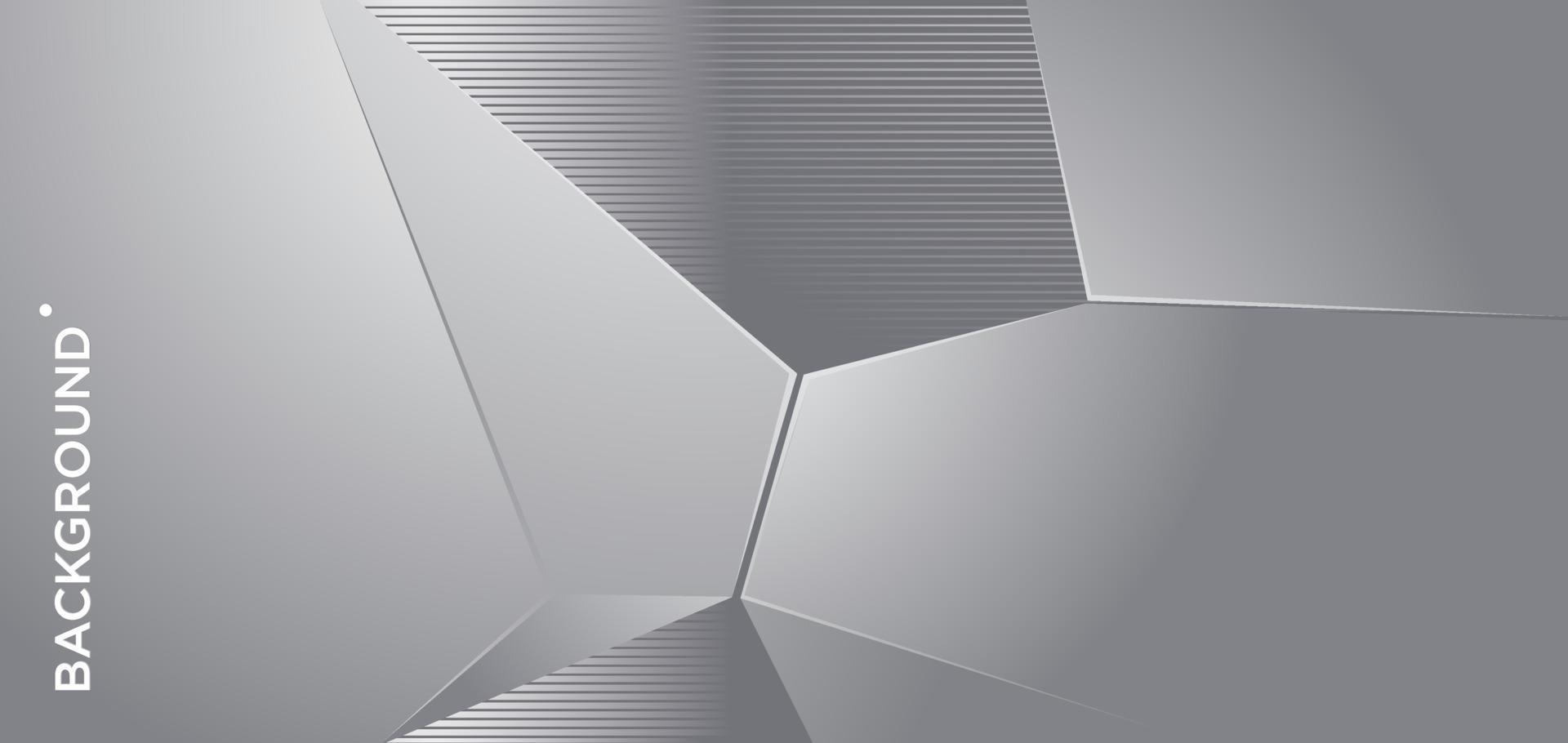 Vector Abstract Silver Metal Geometric Background