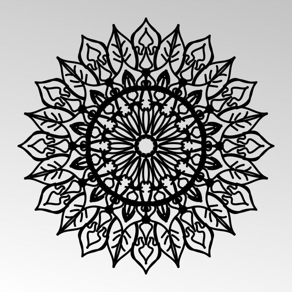 Vector round abstract circle. Mandala style. EPS 10