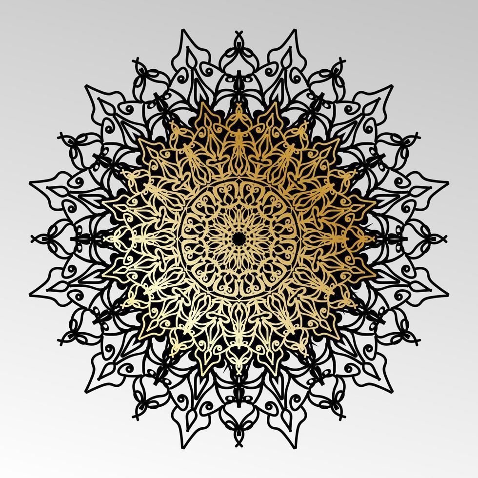 Vector round abstract circle. Mandala style. EPS 10