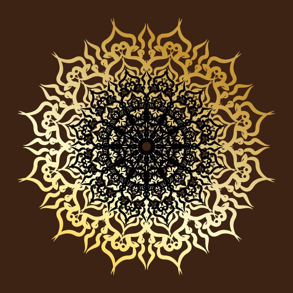 Vector round abstract circle. Luxury Mandala style.