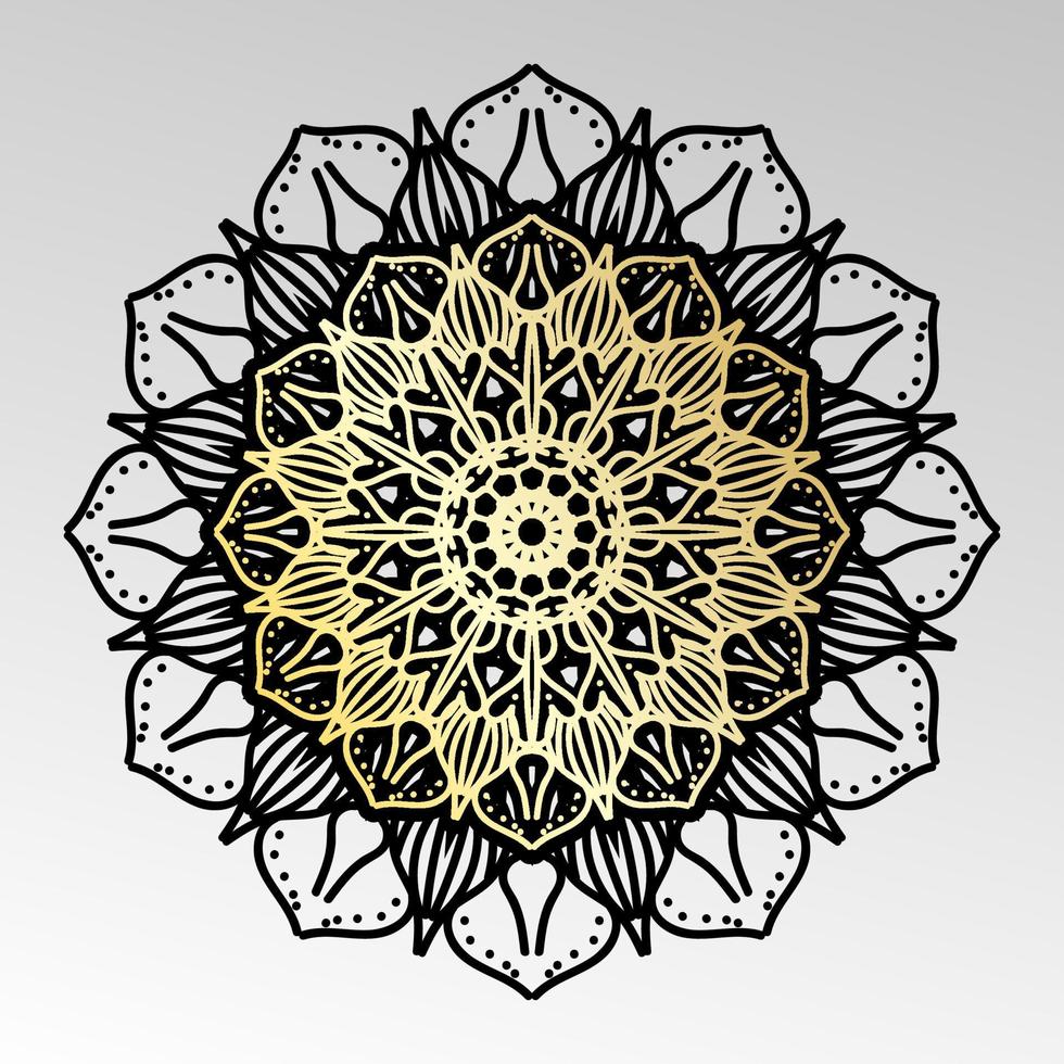 Vector round abstract circle. Mandala style. EPS 10