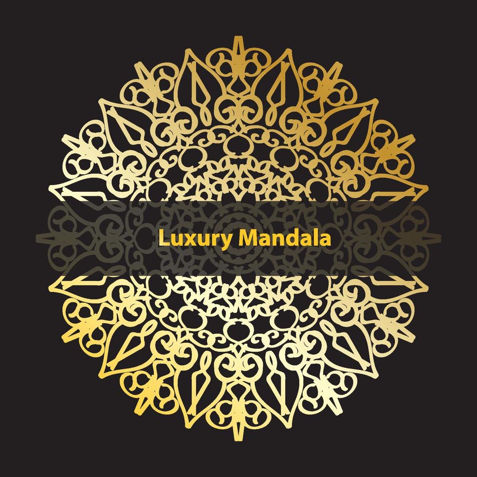 Vector round abstract circle. Luxury Mandala style.