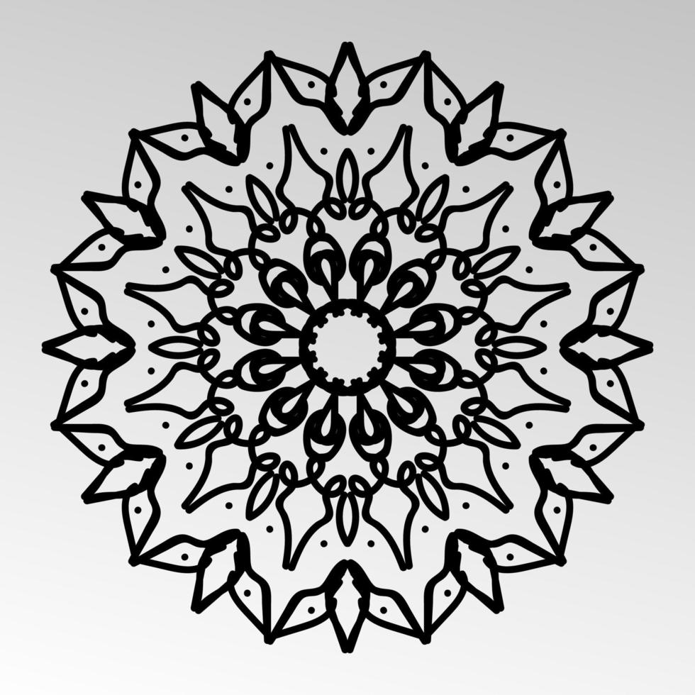 Vector round abstract circle. Mandala style. EPS 10