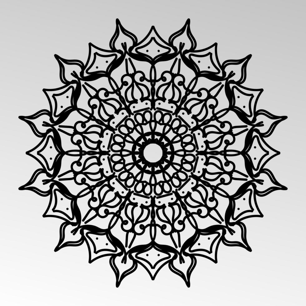 Vector round abstract circle. Mandala style. EPS 10