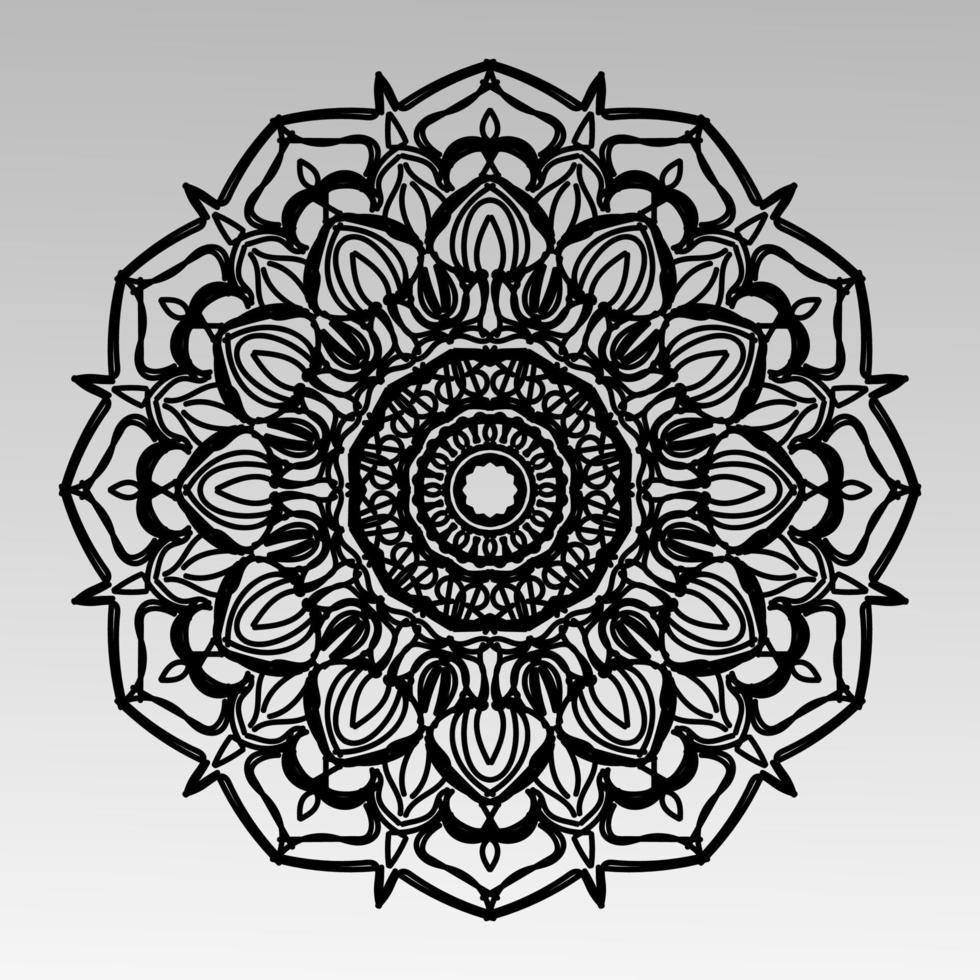 Circular pattern mandala art decoration elements vector