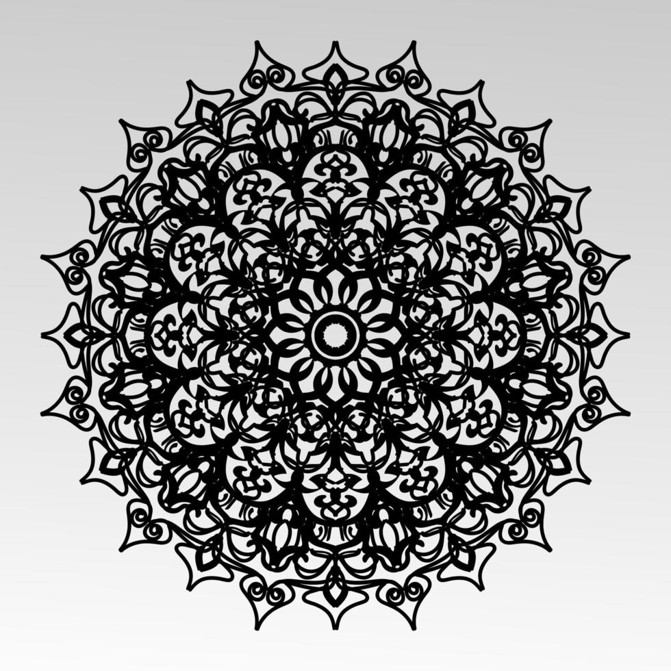 PCircular pattern mandala art decoration elementsrint vector
