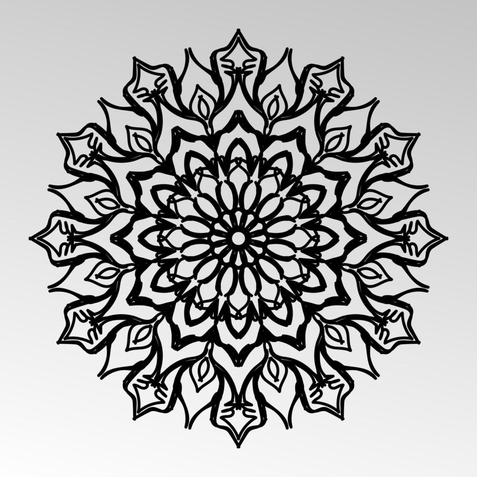 Vector round abstract circle. Mandala style. EPS 10
