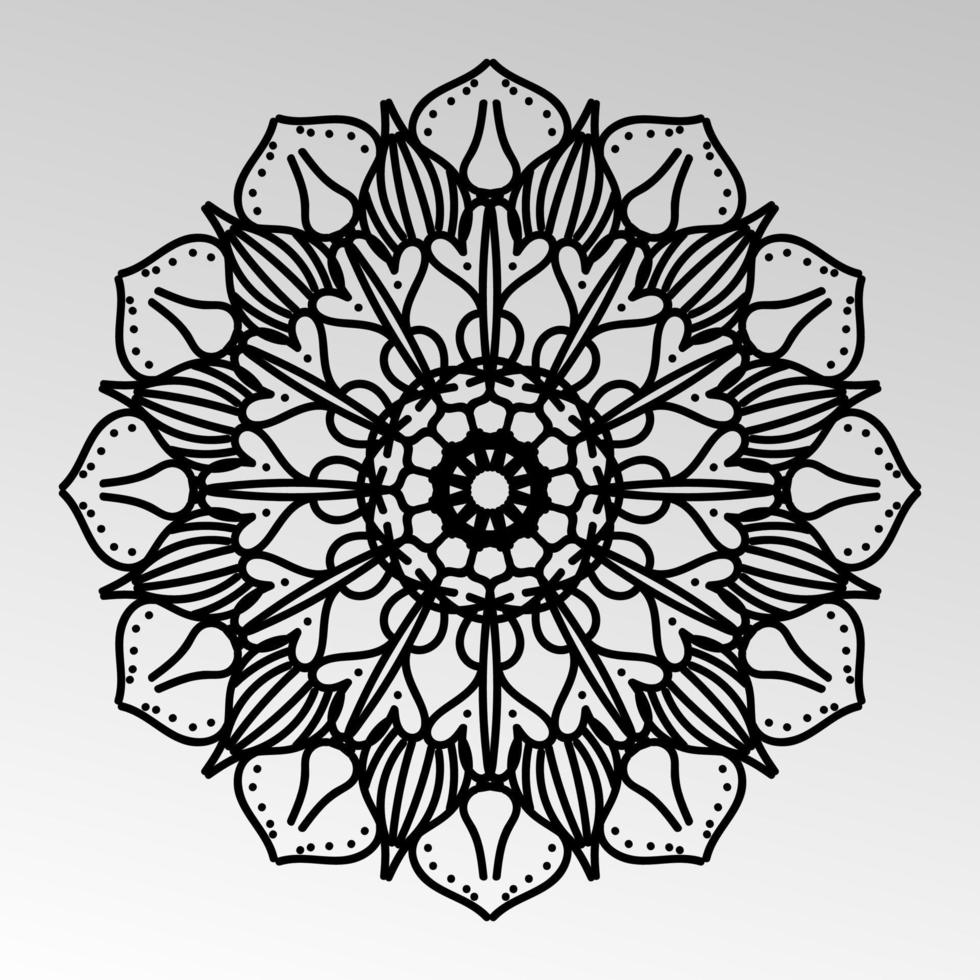 Vector round abstract circle. Mandala style. EPS 10