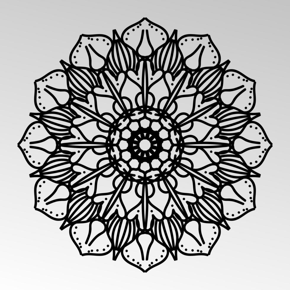 Vector round abstract circle. Mandala style. EPS 10