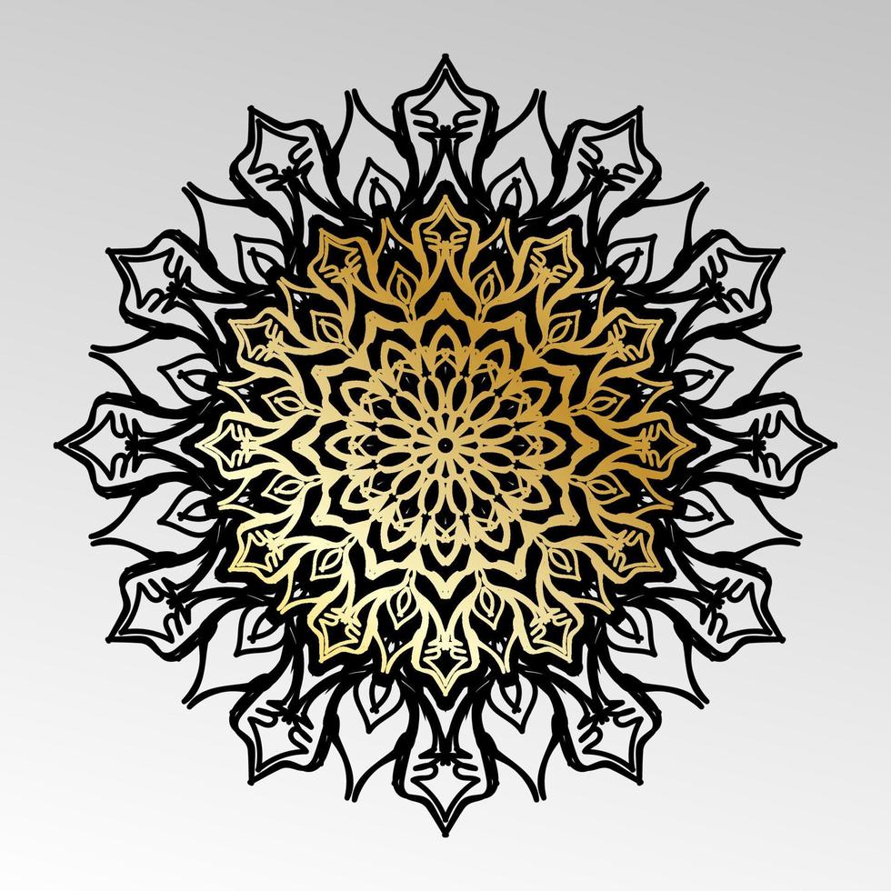 Vector round abstract circle. Mandala style. EPS 10