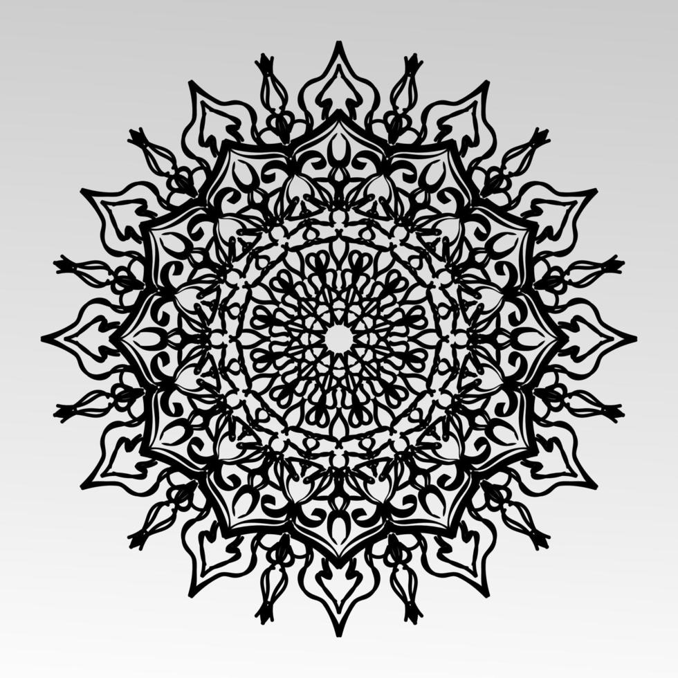 PCircular pattern mandala art decoration elementsrint vector