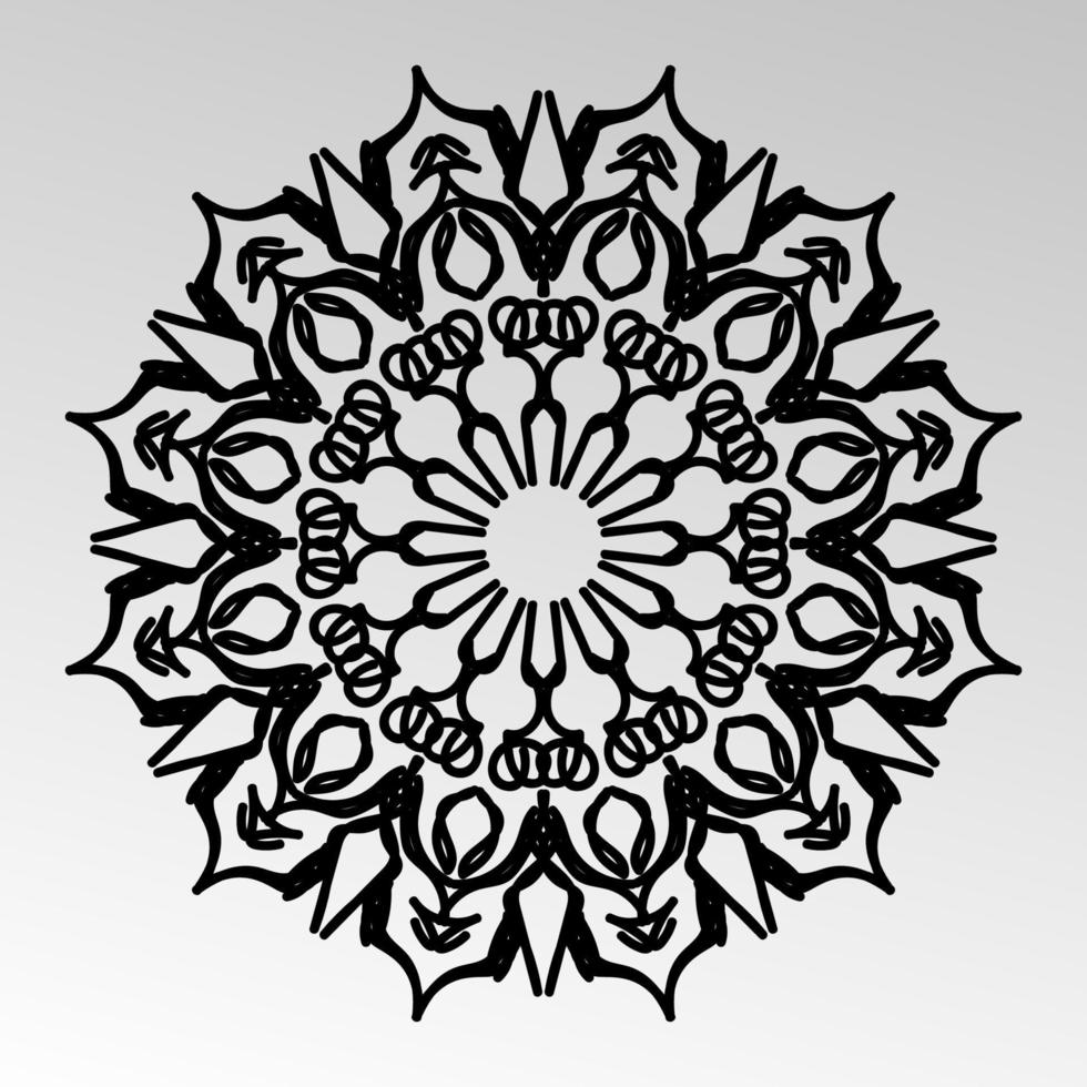 Vector round abstract circle. Mandala style. EPS 10