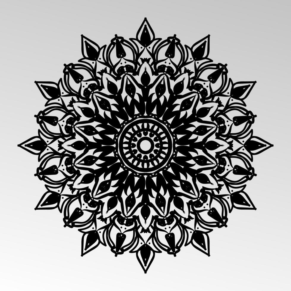 Vector round abstract circle. Mandala style. EPS 10
