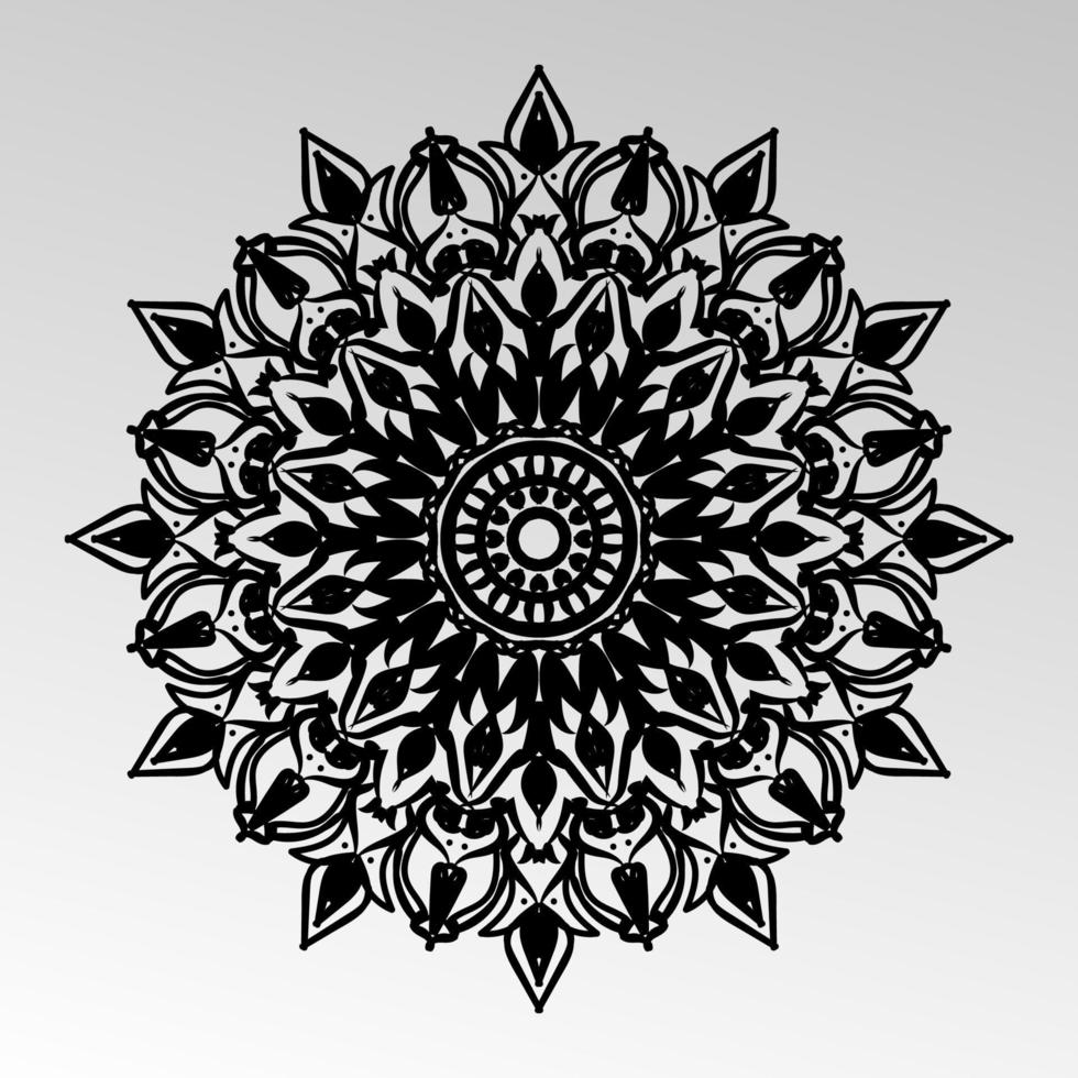 Vector round abstract circle. Mandala style. EPS 10