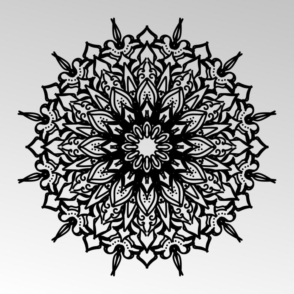 Vector round abstract circle. Mandala style. EPS 10