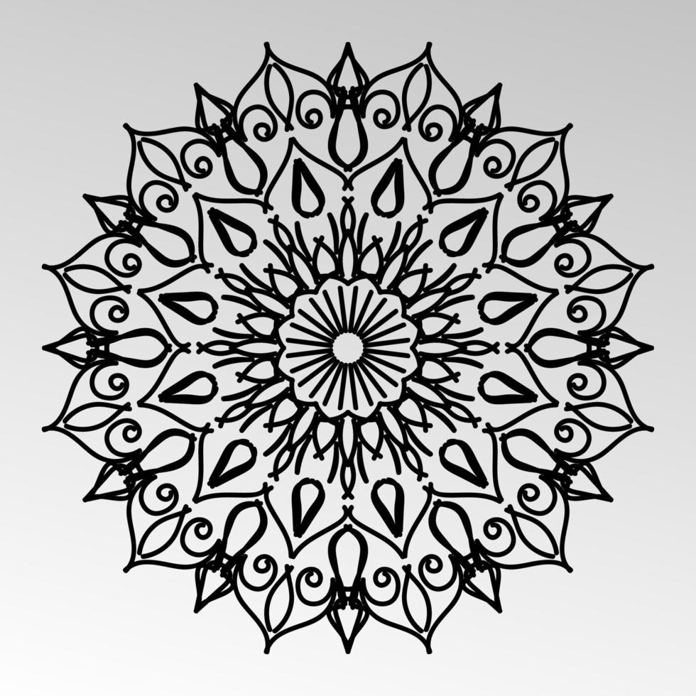 Vector round abstract circle. Mandala style. EPS 10