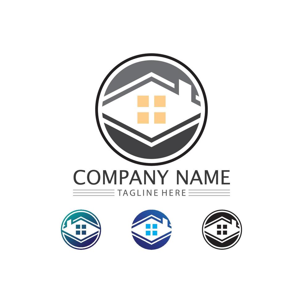 Building home logo, house logo, architecture, icon, residence and city, town, design and window, estate, business logo, vector home